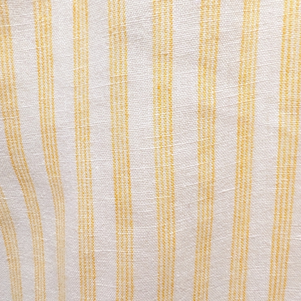 Faherty Isha Top Yellow Stripe Linen - Picture 6 of 8
